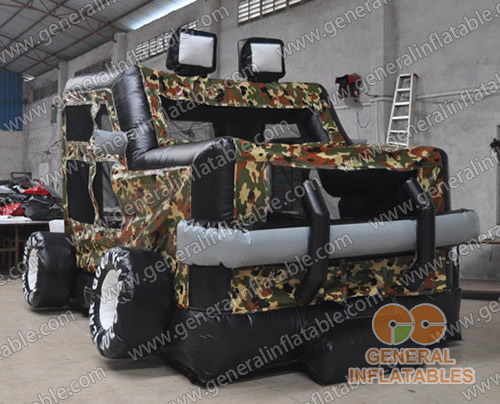 Inflatable military truck
