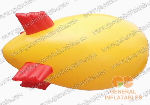 20ftL Yellow advertising blimps for sale