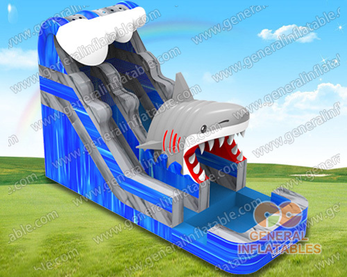 Shark escape water slide