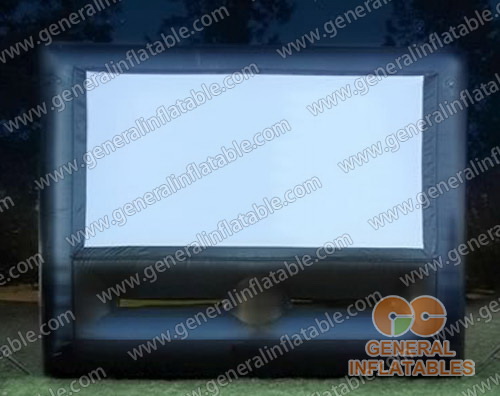 Inflatable moving screen