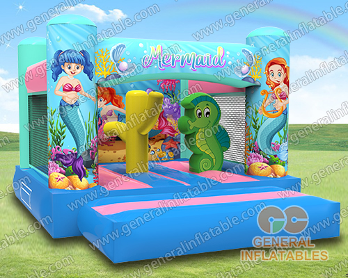 Mermaid bounce house