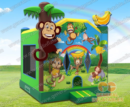 Jungle bounce house