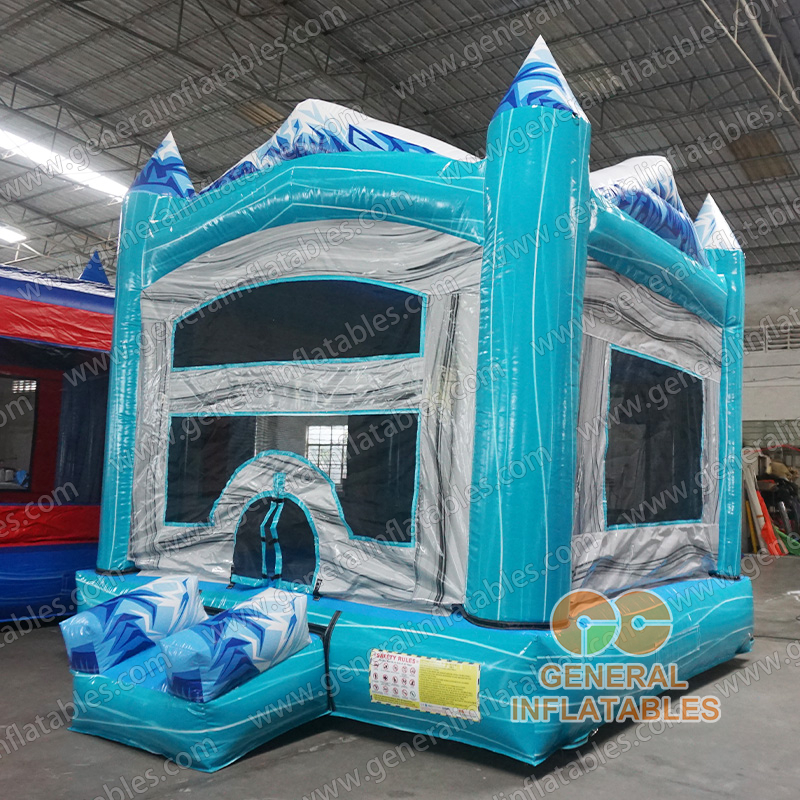 Snow mountain bounce house