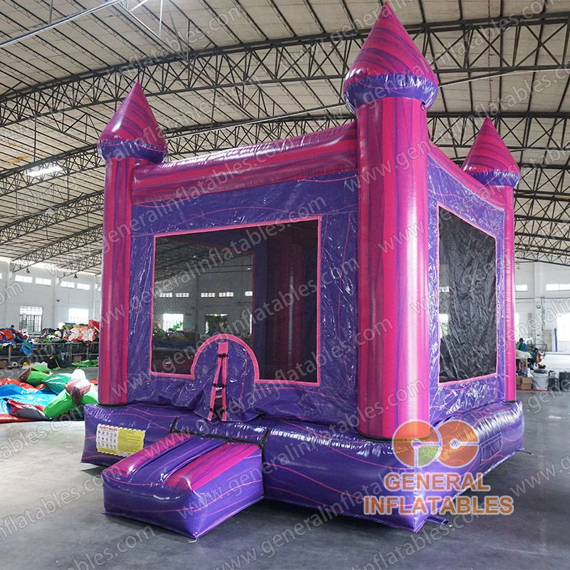 Rose pink marble bounce house
