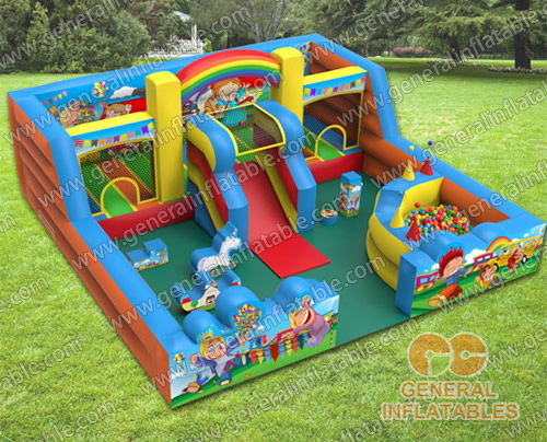 Kids world indoor playland with softplay and ball pond