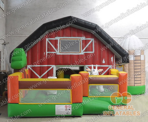 Inflatable farm funland