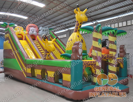 Inflatable Jungle funland