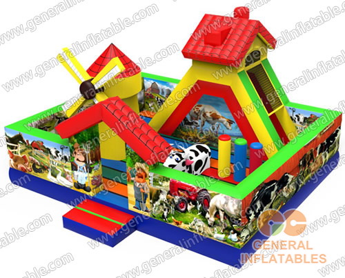 Inflatable farm funland