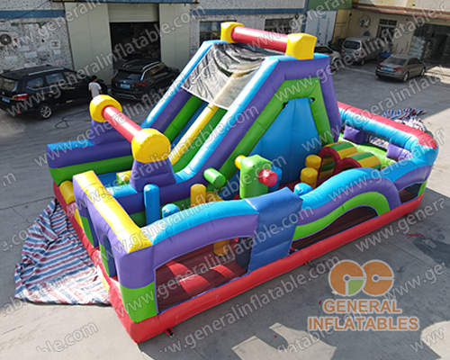 Retro Radical Run Inflatable Obstacle Course