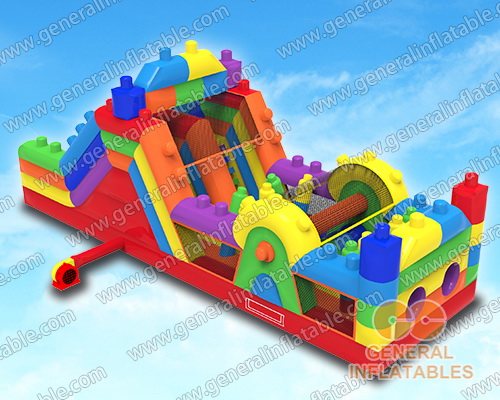 Building blocks obstacle course