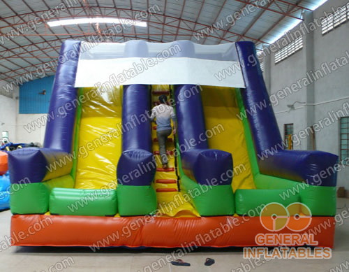 Inflatable Double lane slides