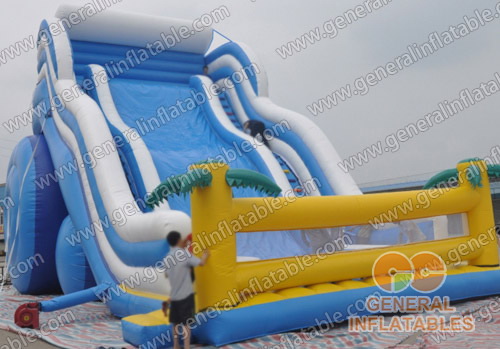 inflatable wave slide