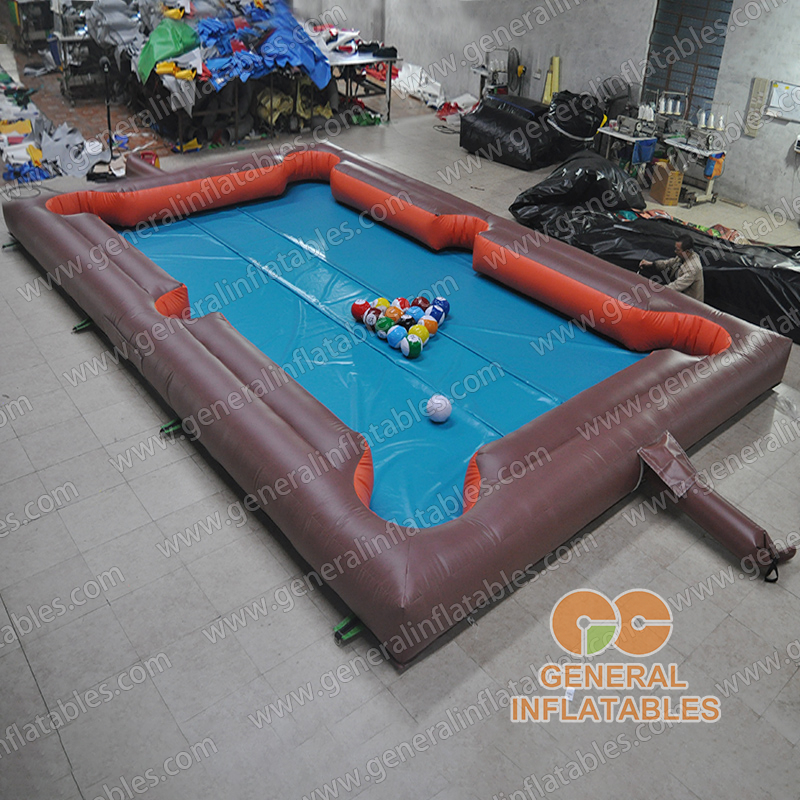 Inflatable billiards game