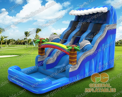 Wave water slide