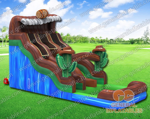 Inflatable water slide