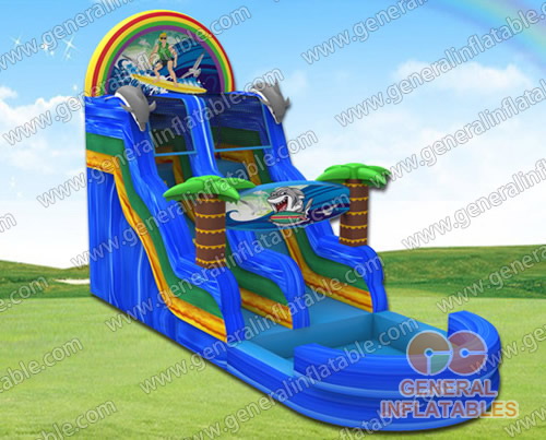 Surfing water slide