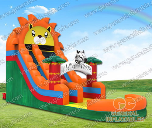 Lion water slide