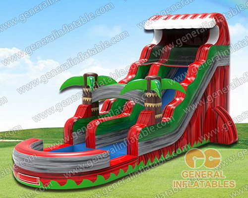 Inflatable water slide