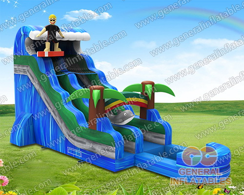 Inflatable Color Pattern Slide