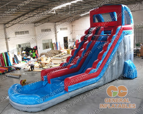 Inflatable water slide