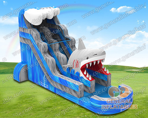 Shark escape water slide