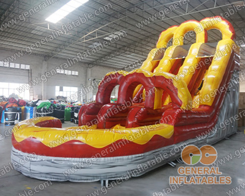 Dual lane water slides