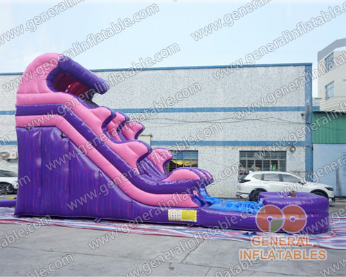 Purple marble water slide