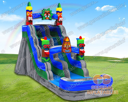 Tiki water slide