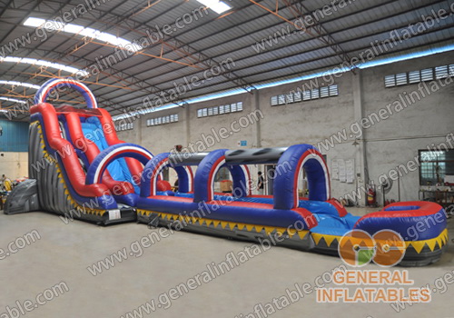 Water slide with slip