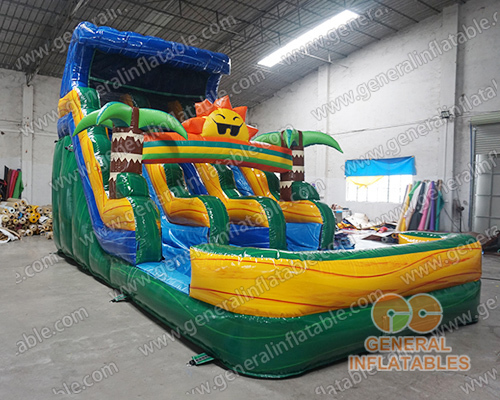 Mr. Sun dual lane water slide