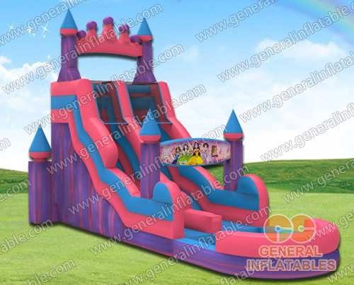 Pink water slide