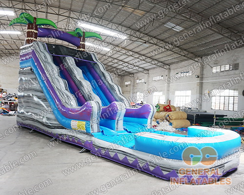 Grey marble water slide