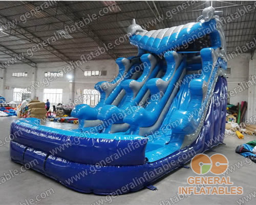 Dolphin wave water slide