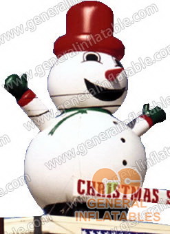 Inflatable snowman